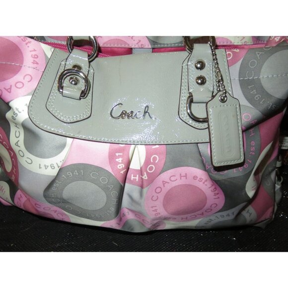 Coach Ashley Signature Snaphead Graphic Logo Carryall Satchel Crossbody 15504 - Picture 11 of 15